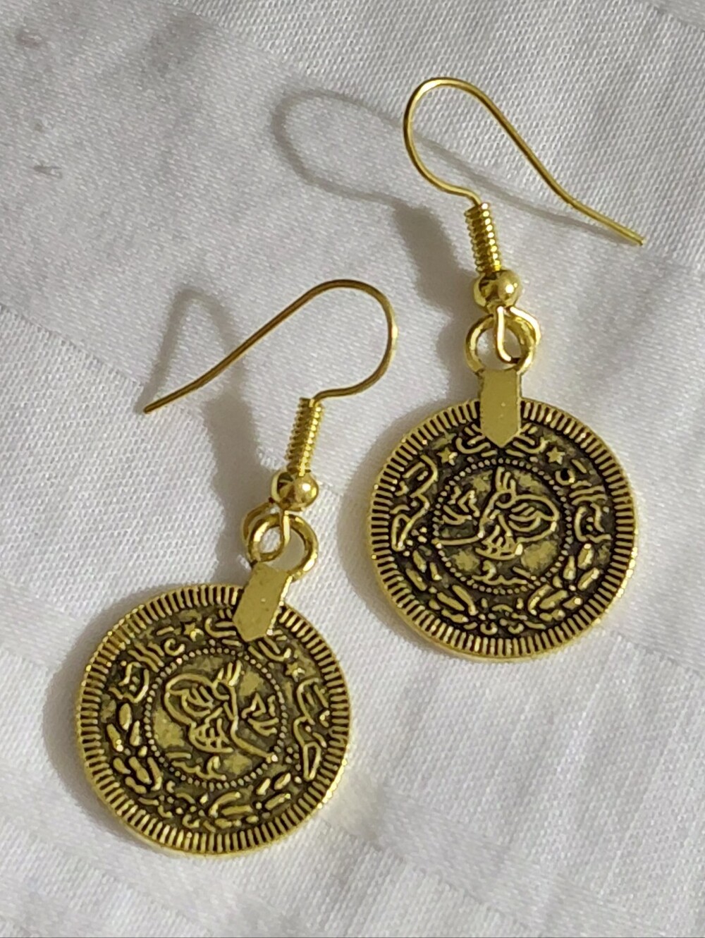 New Gold Coin Gypsy Earrings